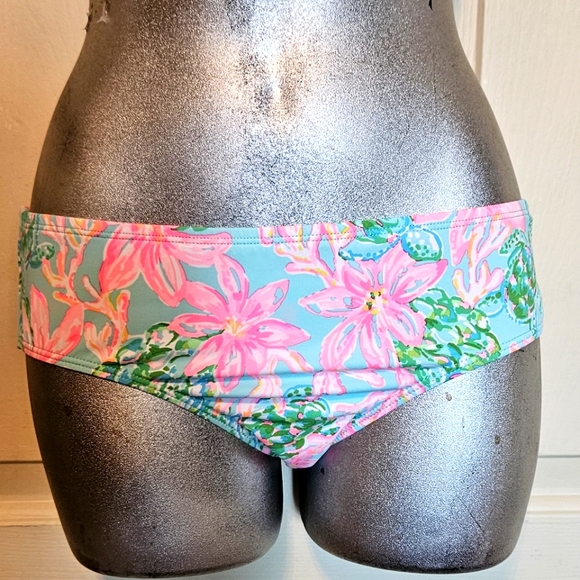 Bas De Maillot De Bain Lilly Pulitzer - Taille 14 - Motif Fresh Citrus Keep Palm - Neuf Avec étiquettes